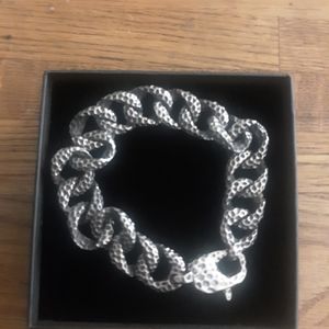 BRAND NEW Men's Clocks and Colours Shakel Bracelet Size 8 Stainless Steel